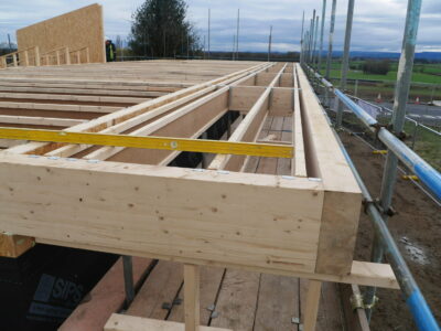 SIPs Mono-Pitched Offices, Exelby Services