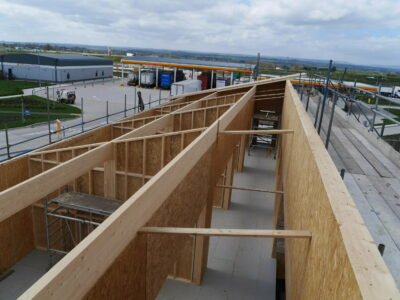 SIPs Mono-Pitched Offices, Exelby Services