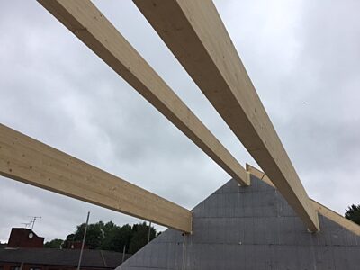 SIPs Roof on an ICF New Build, Manchester