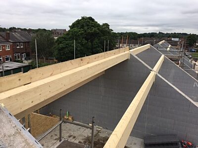 SIPs Roof on an ICF New Build, Manchester