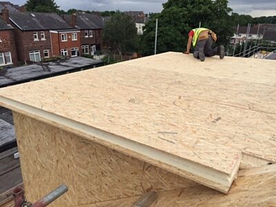 SIPs Roof on an ICF New Build, Manchester