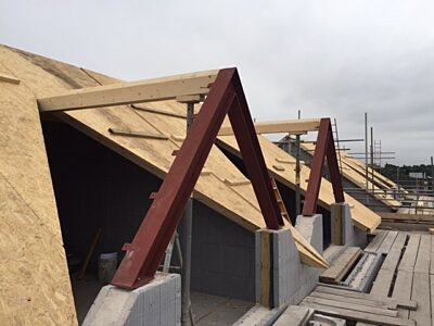 SIPs Roof on an ICF New Build, Manchester