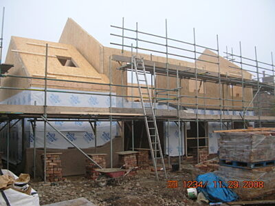 SIPs House with Trusses, Wetherby project photograph