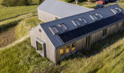 A photo of a recent SIPs home delivered by SIPS@Clays