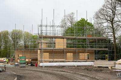 Photo: Work Begins on 1st Phase of Energy Efficient SIPs Homes at Mixed-Use Development in Adel, Leeds
