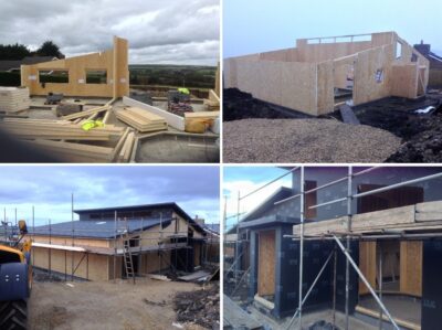 Photo: Couple Builds House in the Garden Using SIPs