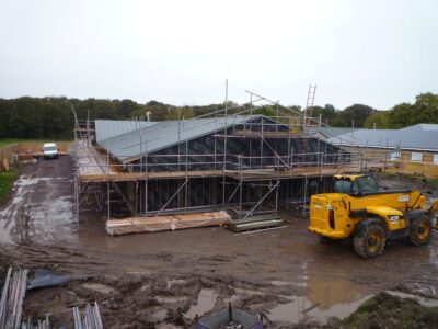 Photo: Large Dormitory Block Structure Completed in Just Four Weeks