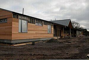 Photo: Staffordshire Dormitory Block Near Completion