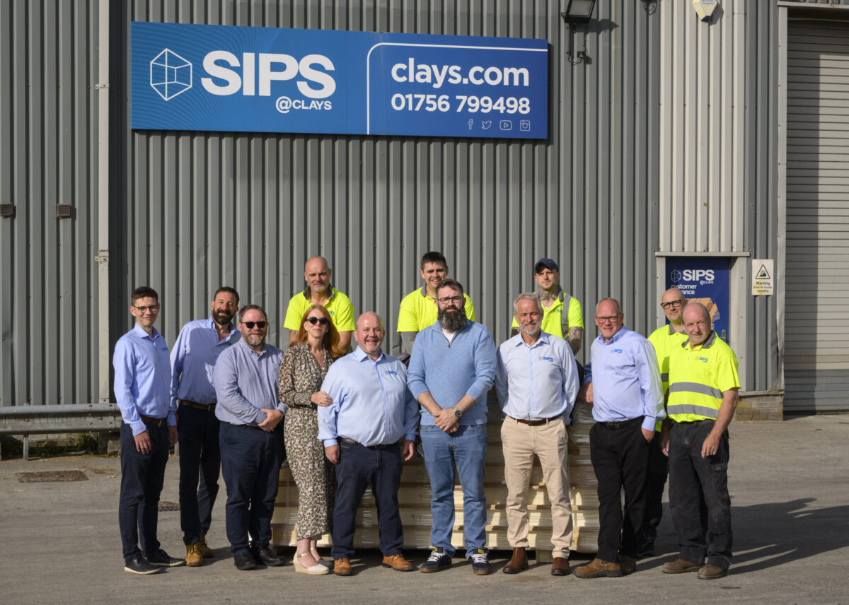 A photo of the SIPS@Clays team at our industrial unit in Skipton, Yorkshire
