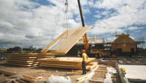 Installing SIPs Roof Panels at the Church Farm residential development thumbnail